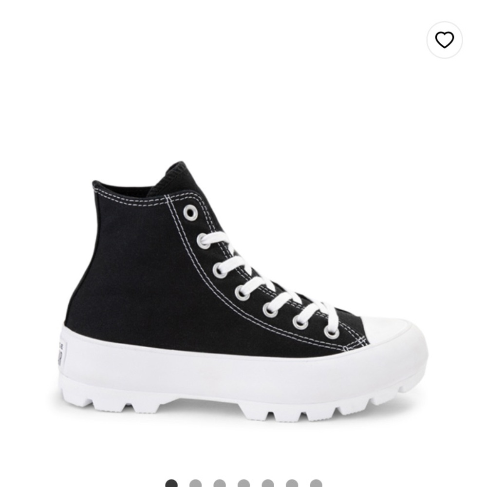 Converse Black and White High-Top Athletic Shoes